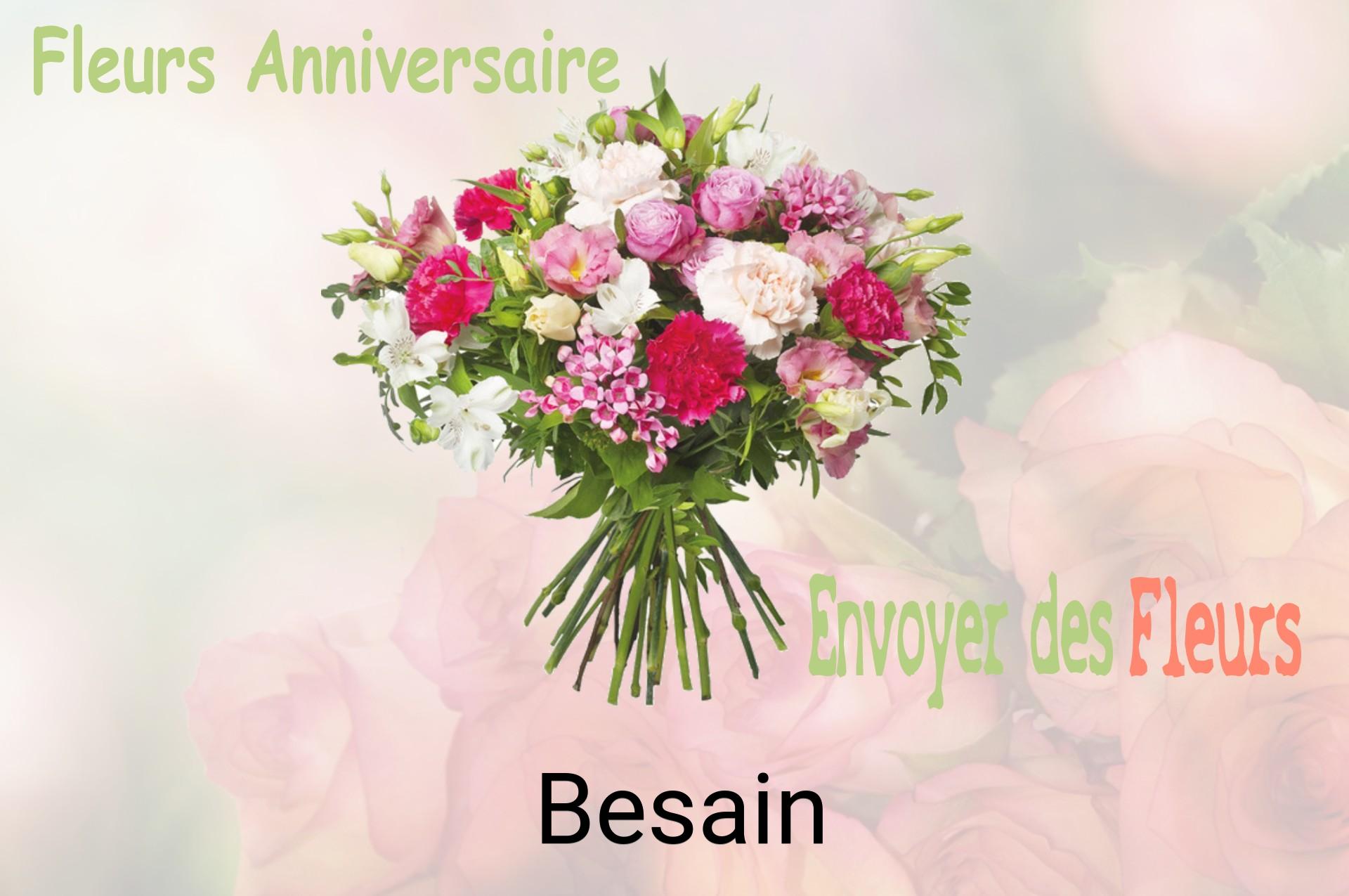 Bouquet de fleurs d’anniversaire livré à Besain